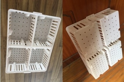 ซื้อ 685x495x135mm อุปกรณ์ฟาร์มสัตว์ปีกกรงสัตว์ปีกพลาสติกกรงไก่พลาสติก online manufacture